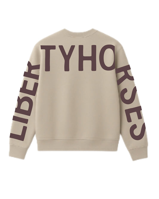 Half-Zip Sweater Libertyhorses waagerecht